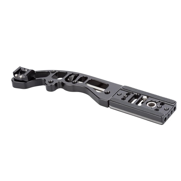 ProMediaGear HB4 Side Handle with SS2 Strap Port PBX3 Plate for Camera Flash