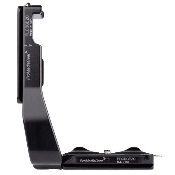ProMediaGear PLCBGE20 Arca-Swiss L-Bracket for Canon 5D Mark IV with BG-E20 Vertical Battery Grip