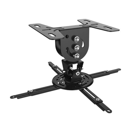 ProMounts Premium Universal Overhead Ceiling Drop Down Projector Mount Bracket for Flat or Sloped Ceiling, Supports up to 44lbs