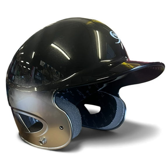 ProNine Youth Baseball Softball Batting Helmet Black-Silver 6 1/2- 7 3/8"
