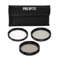 thumbnail image 1 of ProOptic 46mm Digital Essentials Filter Kit, with Ultra Violet (UV), Circular Polarizer (CPL) and Neutral Density 2 (ND2) Filters, with Case, 1 of 10
