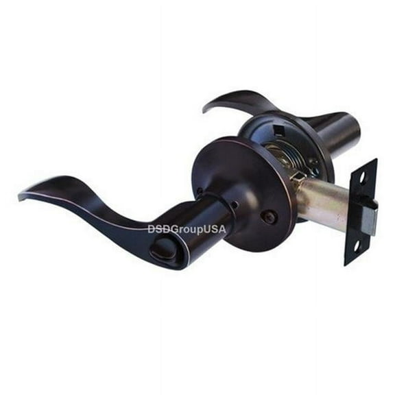 ProPation Prelude Privacy Lever Door Lock with Knob Handle Lockset, Oil Rubbed Bronze