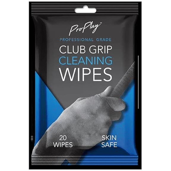 ProPlay Golf Club Grip Cleaning Wipes White Disposable, 1 Pack of 20 Count