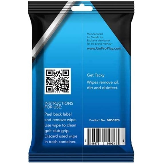 ProPlay Golf Club Grip Cleaning Wipes White Towel
