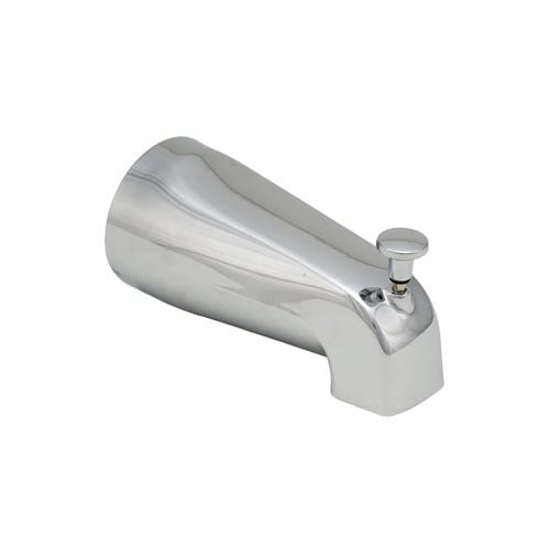 Chrome Wall Mounted Bathtub Spout with Diverter