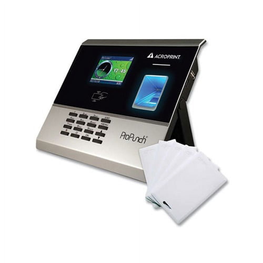 Silver Biometric and Proximity Time Clock Bundle