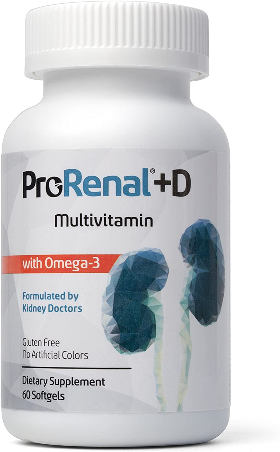 ProRenal+D with Omega3 Fish Oil Kidney Multivitamin 30Day Supply