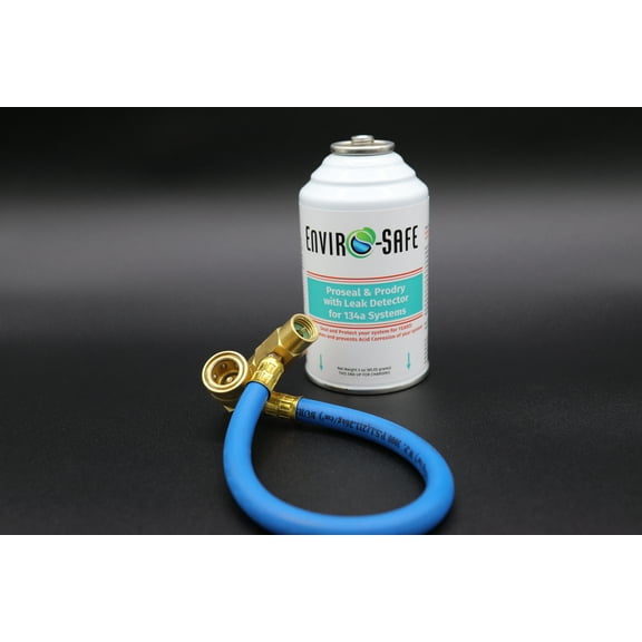 ProSeal & ProDry w/ Leak Detector for 134a Systems 3 oz Can w/ Brass Hose