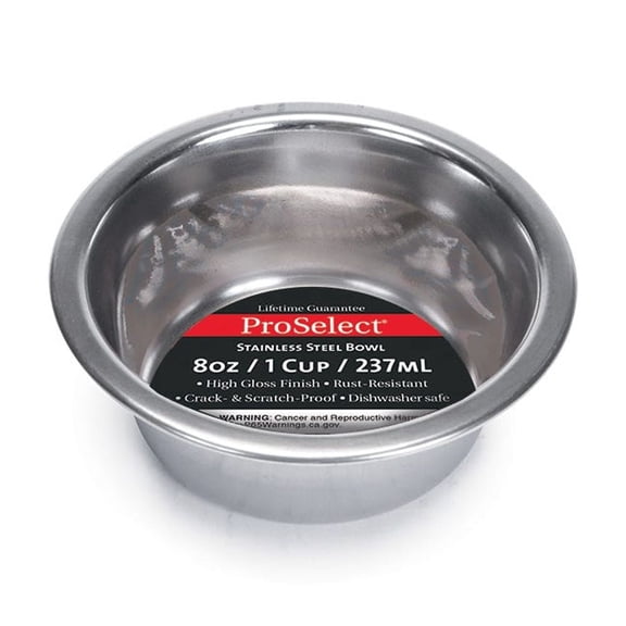 ProSelect Classic Stainless Steel Dog Bowl - 16 oz