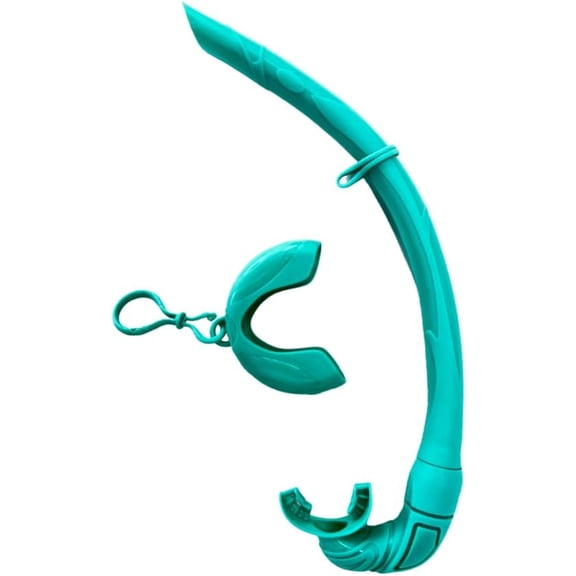 Tidal Sports Roll-up Snorkel for Freediving, Scuba Diving, and Snorkeling - Aqua.