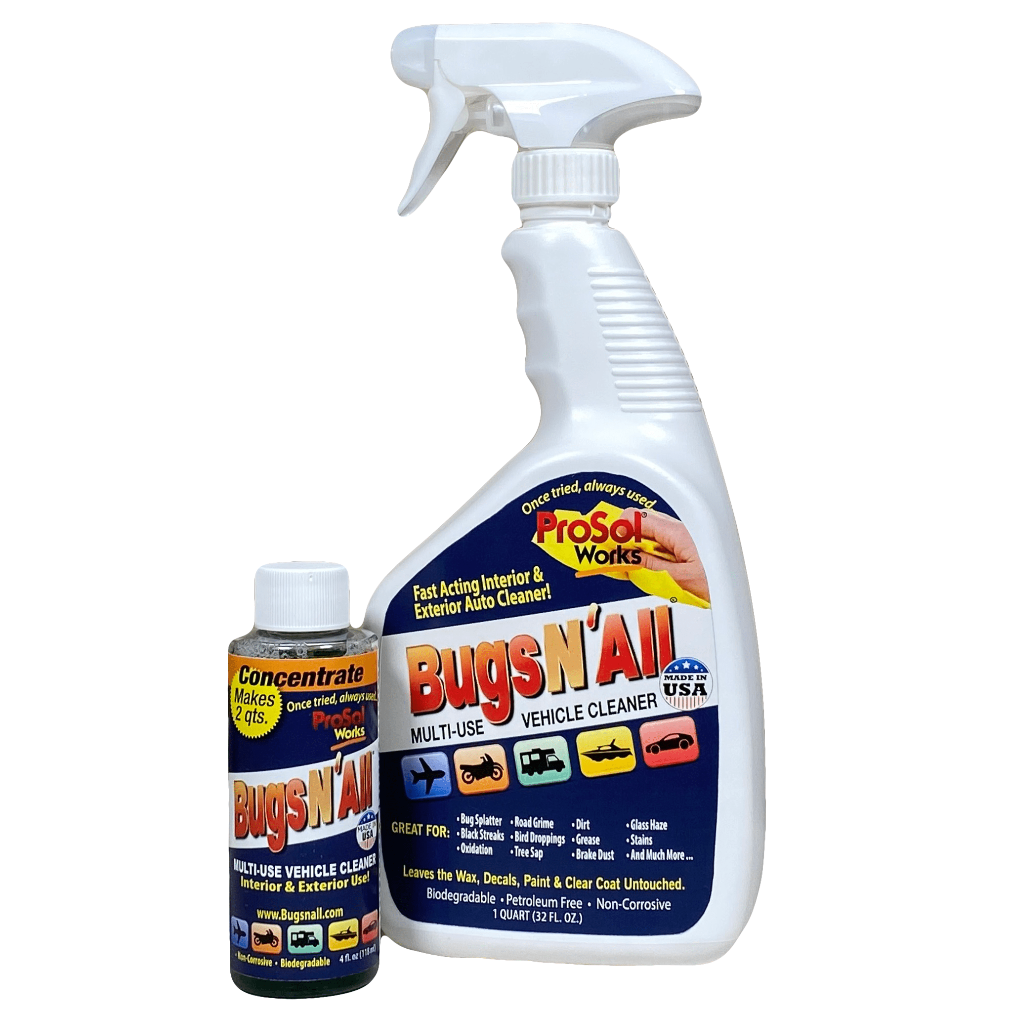 ProSol Works Bugs N All - Bug and Tar Remover Car Detailing Product, 4 oz 