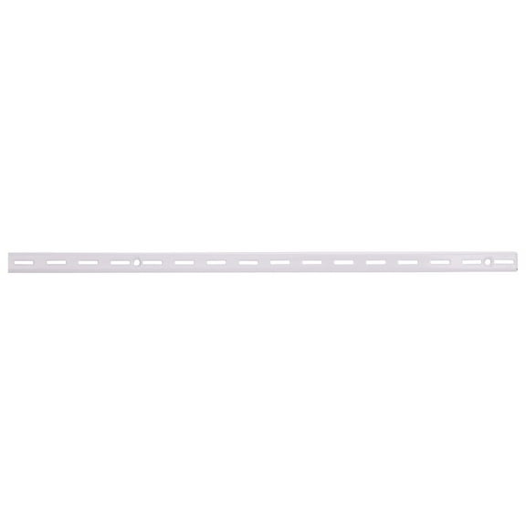 ProSource 5627948 Adjustable Length, Single Track Wall Standard, 48 in L x 5/8 in W, Steel, White