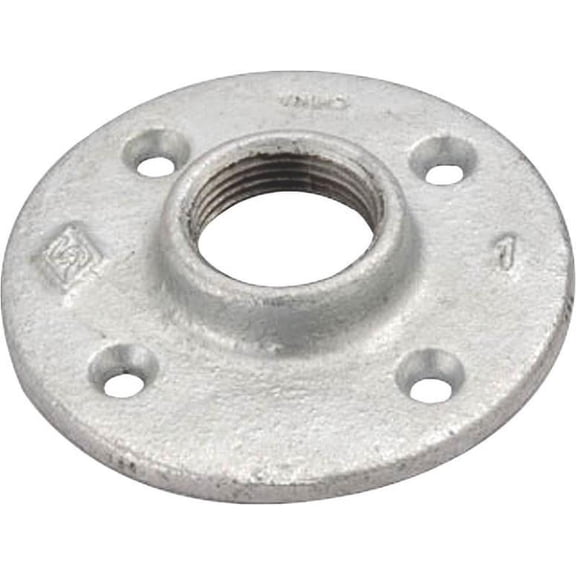 WORLDWIDE SOURCING 27-3/4G Floor Flange, 3/4 in, Malleable Iron, Galvanized