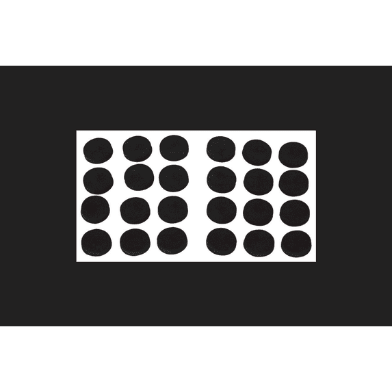 ProSource 3821006 0.5 in. Non-Slip Furniture Gripper Pad - Round, Black