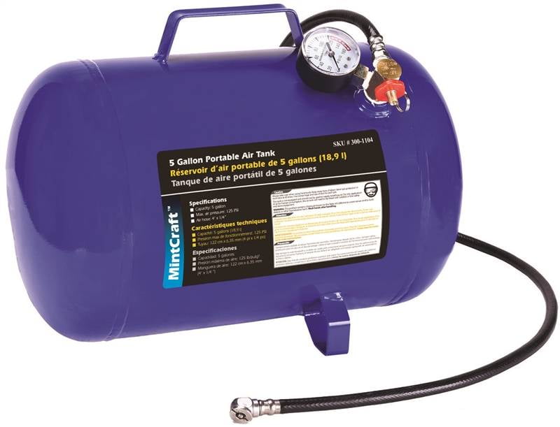 ProSource Mintcraft AT05 Portable Durable Air Tank, 5 Gallon - Walmart.com