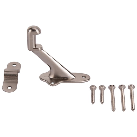 ProSource 2473759 Hand Rail Bracket, 2-3/16 in W, Die-Cast Zinc, Satin Nickel