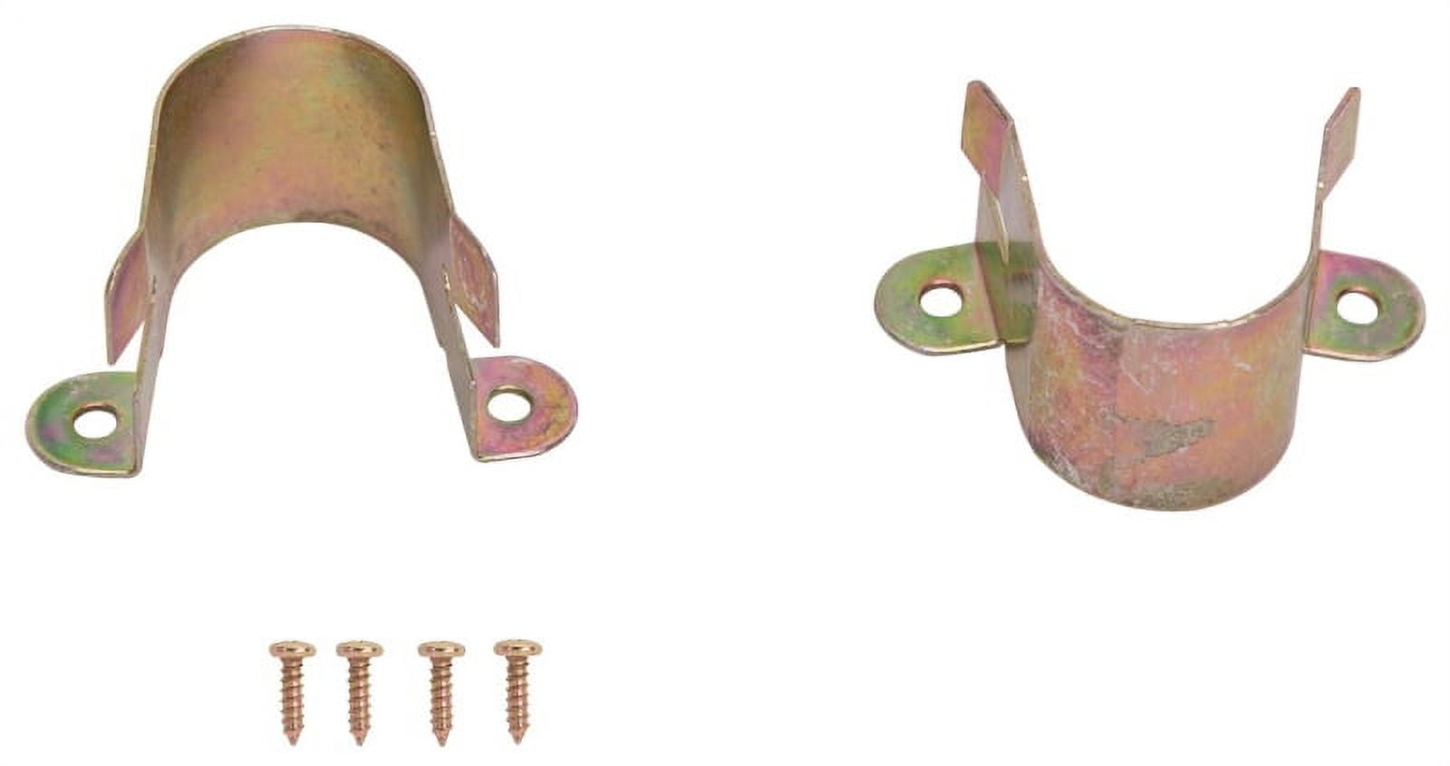 ProSource Closet Pole Bracket 11/8 In W Steel Satin Brass Tone