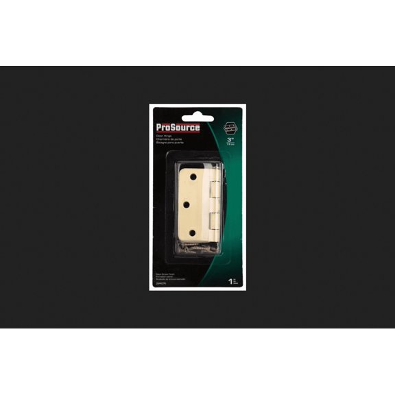 ProSource BH-BR01-PS Door Hinge, Steel, Satin Brass, Loose Pin, 180 deg Range of Motion, Screw Mounting