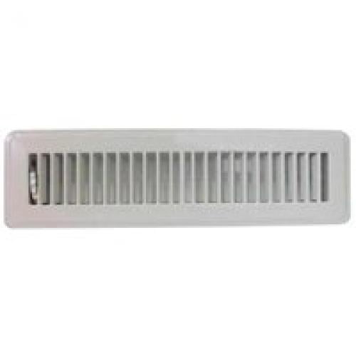 ProSource FR01-2X14W Floor Register, 2 in H x 14 in W, White
