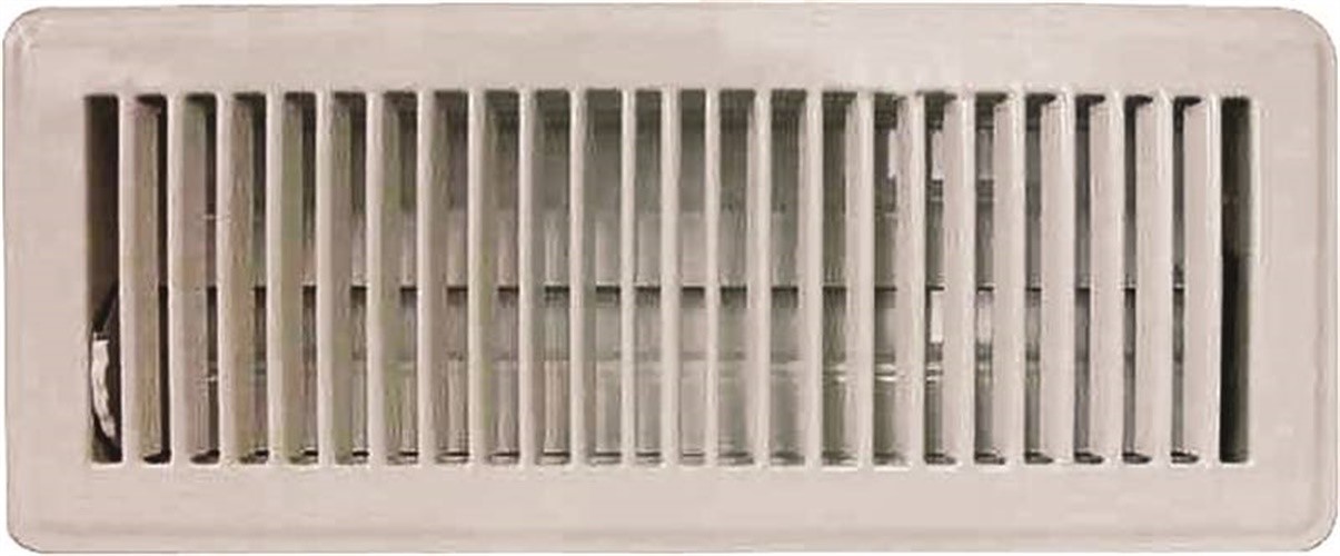 ProSource FR01-4X12W Floor Register, 4" x 12", White - image 1 of 2