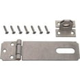 thumbnail image 1 of ProSource Fixed Staple Safety Hasp 4-1/2 In L Fixed Pin Steel Galvanized, 1 of 1