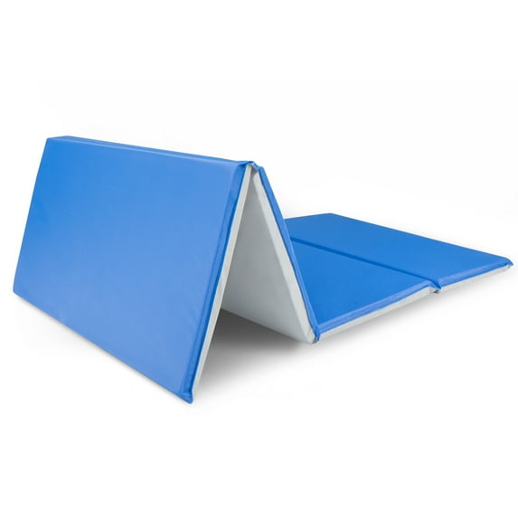 ProSource Four-Fold Kids Rest Mat, Thick Foam Sleeping Mats for Home, Daycare, and School