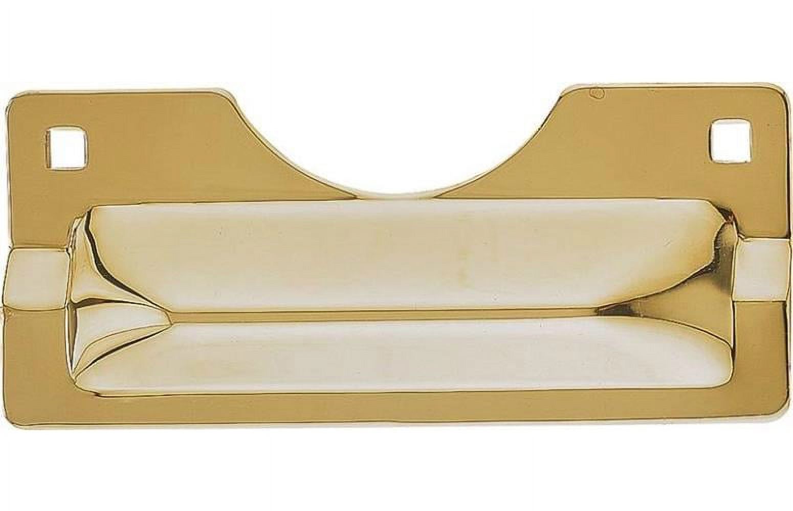 ProSource Heavy Duty Latch Guard Steel Brass Plated 3 In W X 7 In L