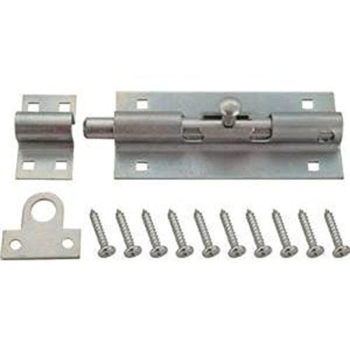 ProSource Heavy Duty Lockable Barrel Bolt 7-1/2 In L Steel Zinc Plated
