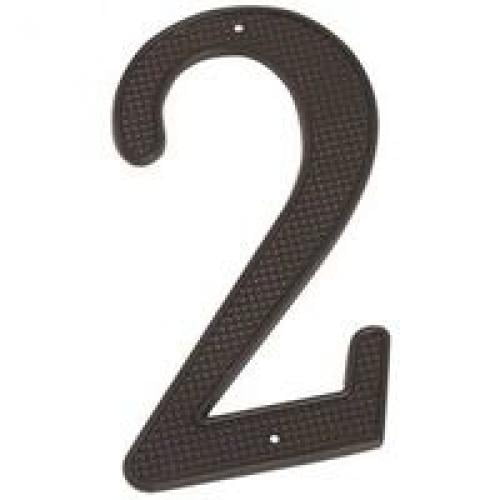ProSource House Number 2 Die-Cast Zinc Black