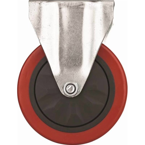 Prosource JC-382-G Rigid Rigid Plate Caster, 5 in Dia, 275 lb, Polyurethane