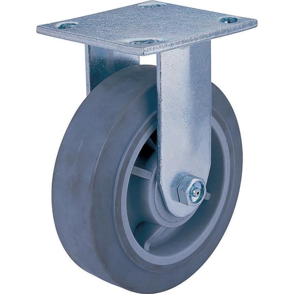 ProSource Heavy Duty Rigid Caster, 5 In Dia X 2 In W, 450 Lb, Thermoplastic Rubber