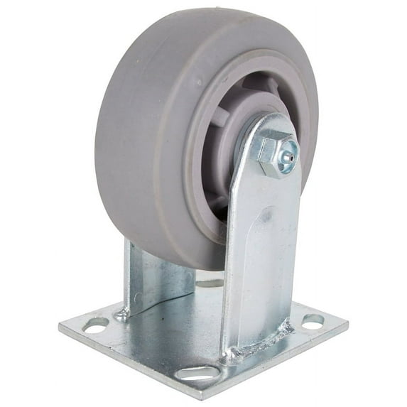 ProSource Heavy Duty Rigid Caster, 5 In Dia X 2 In W, 450 Lb, Thermoplastic Rubber