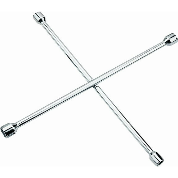 ProSource JL-AT-TGCW10133L Lug Wrench, Hex Socket, 17, 19, 21 and 23 mm Socket, 20 in L, Carbon Steel, Chrome