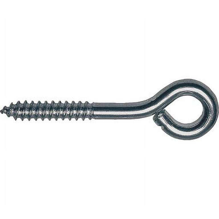 ProSource LR218 Medium Eye Screw Eyes 2-1/16 Inch #104 Medium Steel Eye  Screws Bulk: Screw Eyes & Lag Screw Eyes Zinc Plated (045734923034-1)