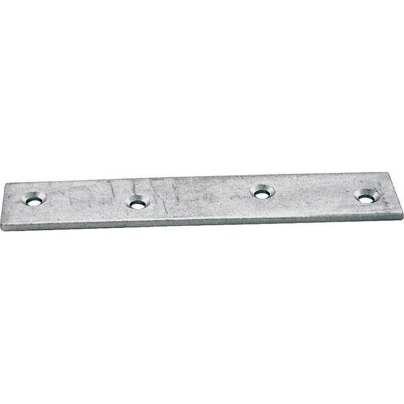 ProSource MP-Z04-C4PS Mending Plate, 4 in L x 7/8 in W, Steel, Zinc Plated
