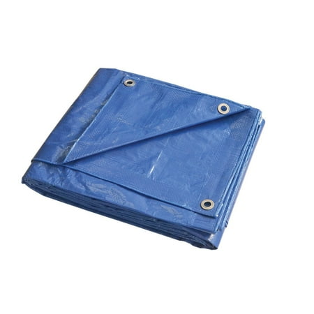 ProSource T2020BB90 Tarpaulin, 20 ft L, 20 ft W, 5 mil Thick, Polyethylene, Blue