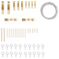 thumbnail image 1 of ProSource PH-82109-PS Picture Hanger Kit, Steel, Brass, Brass, 39-Piece, 1 of 1