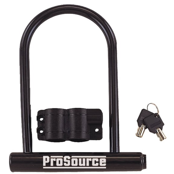 ProSource HD-RUP002 High Security Padlock, Keyed Different Key, U-Type Shackle, PVC Shackle, Steel Body