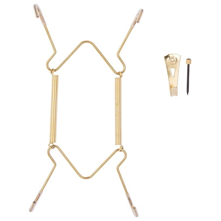 ProSource Plate Hanger Solid Brass Polished Brass