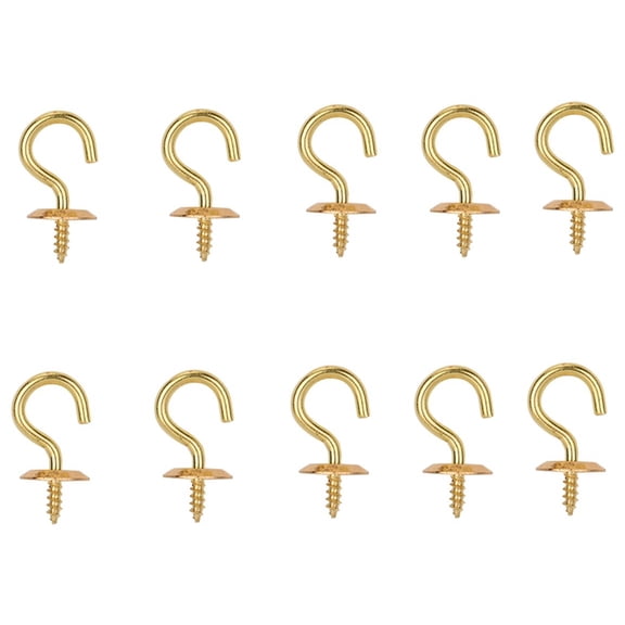 ProSource Rust-Resistant Cup Hook Solid Brass Brass Plated