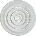 thumbnail image 1 of Worldwide Sourcing Round Ceiling Diffuser 8 In W, White, 1 of 2