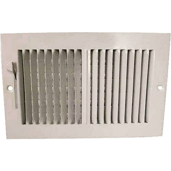 ProSource SW02-10X6 Sidewall Register, Steel, White