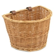 ProSource Style Front Handlebar Wicker Bike Bicycle Basket