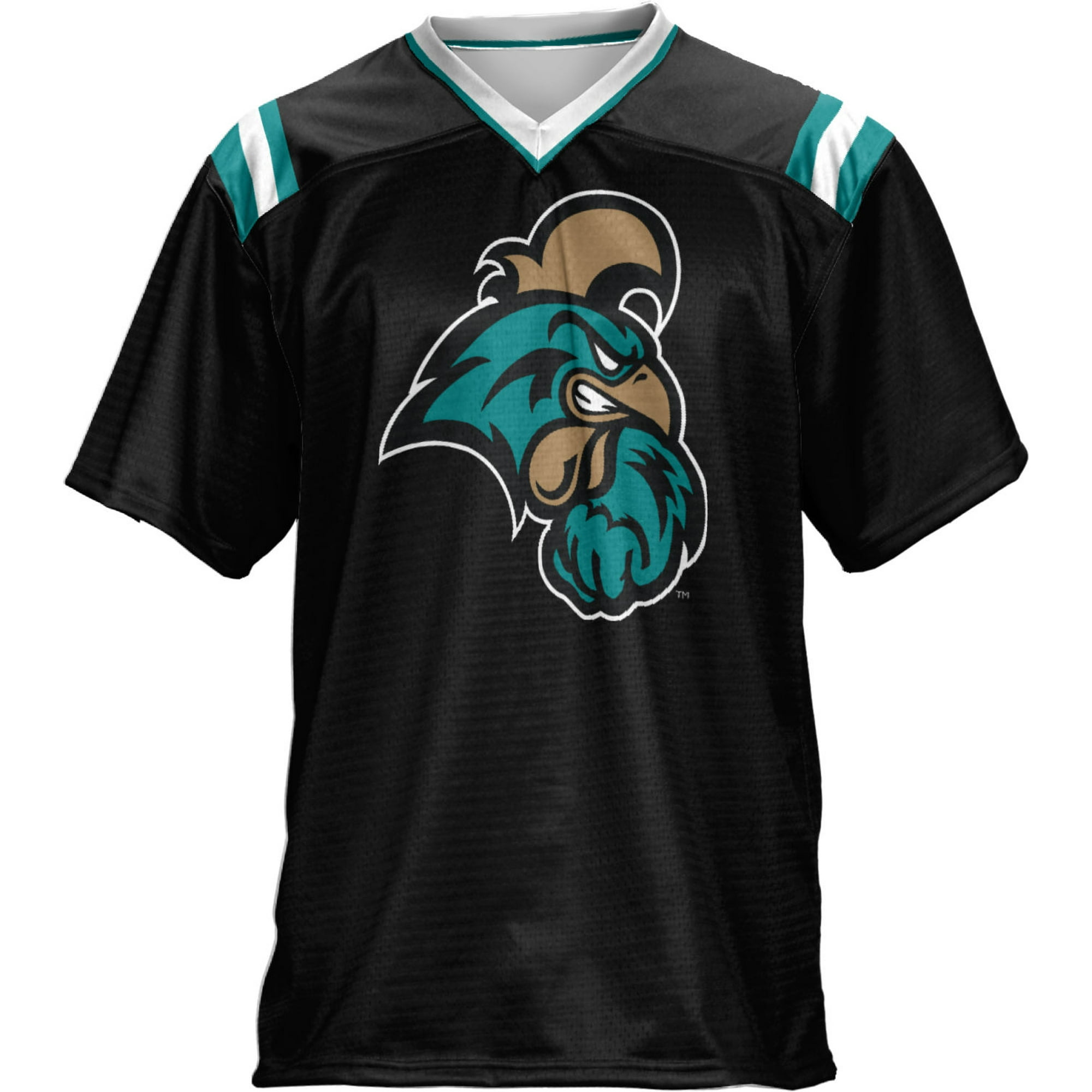 Youth ProSphere #1 Black Coastal Carolina Chanticleers Football Jersey