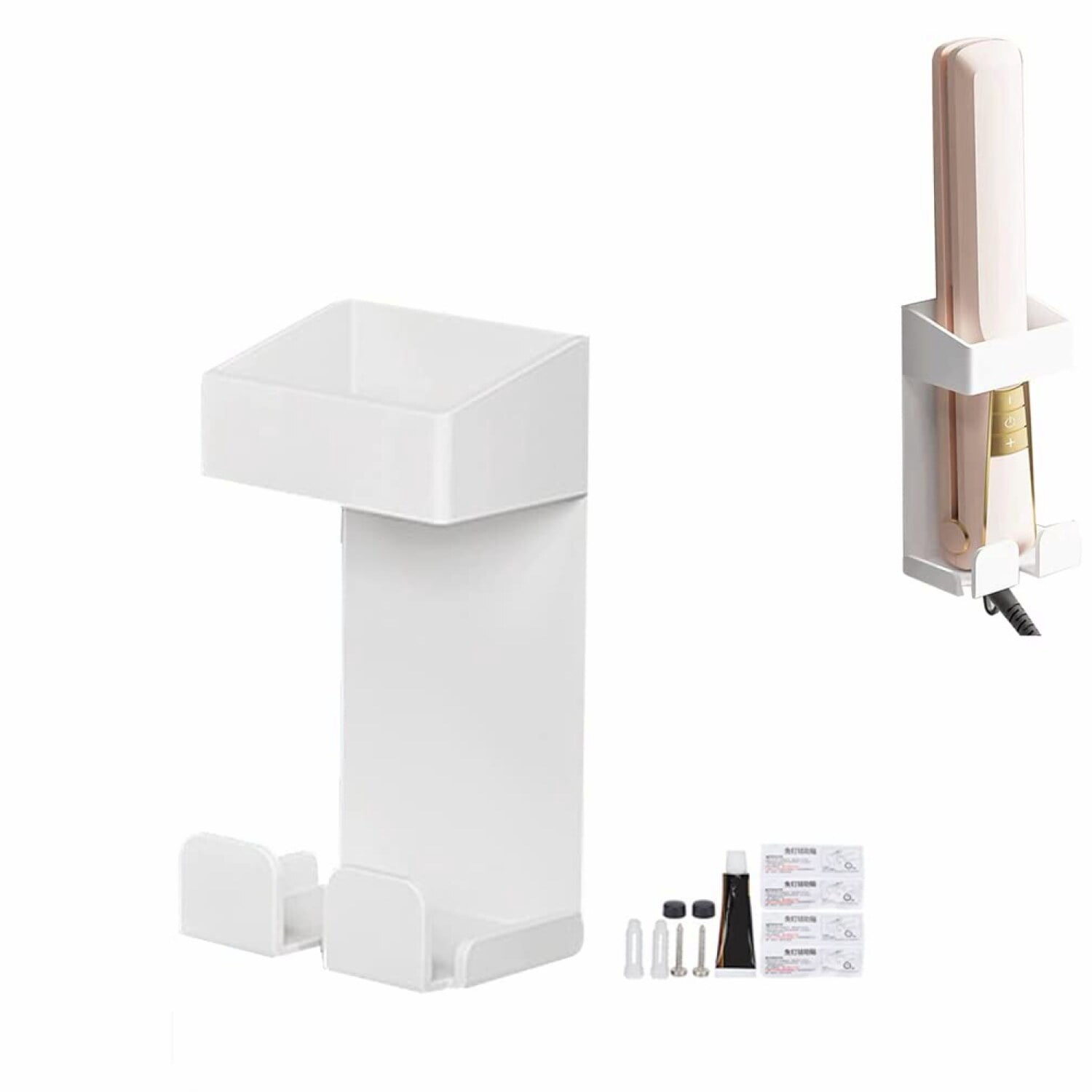 ProStyle Stainless Steel Wall Mount Hair Dryer & Curling Iron Holder