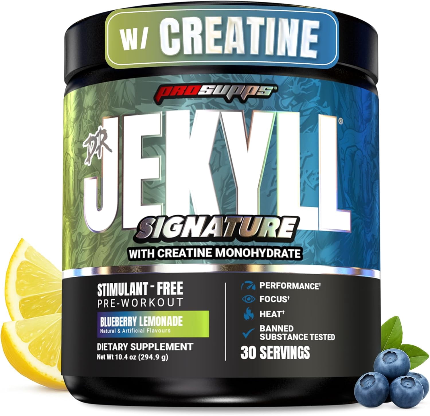 ProSupps Dr. Jekyll Signature Pre Workout Powder, Blueberry