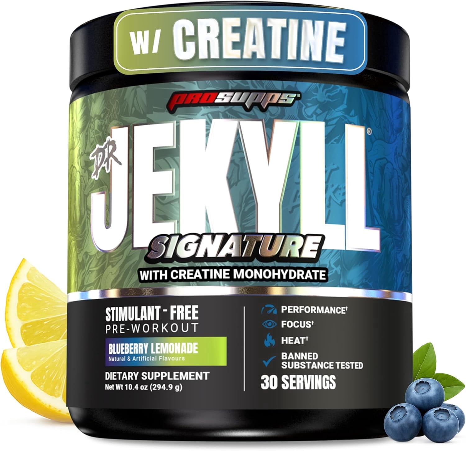 ProSupps Dr. Jekyll Signature Pre Workout Powder, Blueberry