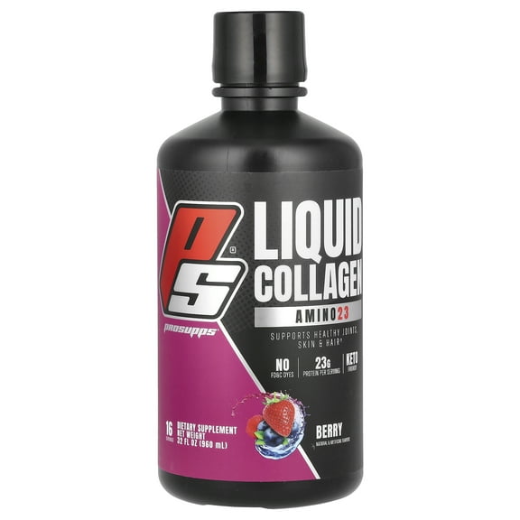 ProSupps Amino 23 Liquid Collagen, Berry, 32 fl oz (960 ml)
