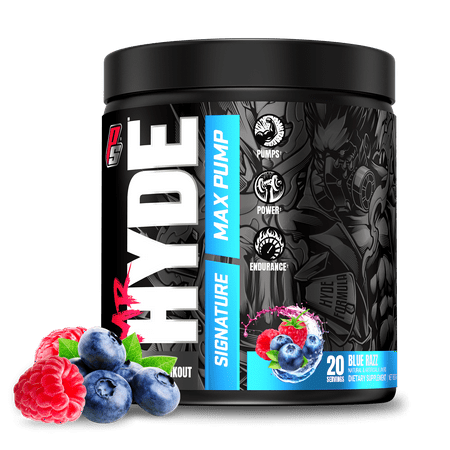 ProSupps Mr. Hyde Signature Max Pump Pre-Workout, Blue Razz, 20 Servings