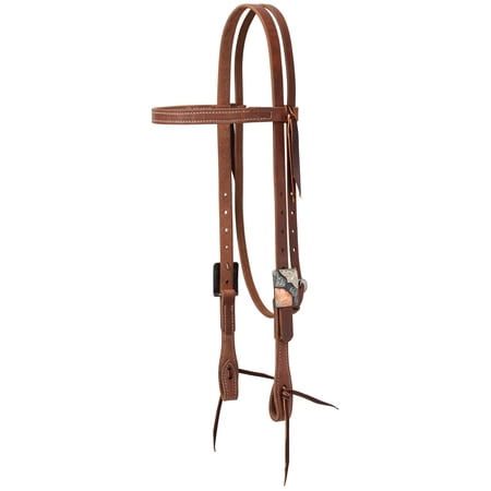 ProTack Copper Flower Browband Headstall